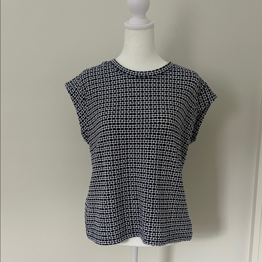 Kim & Cami Monochrome Patterned Blouse